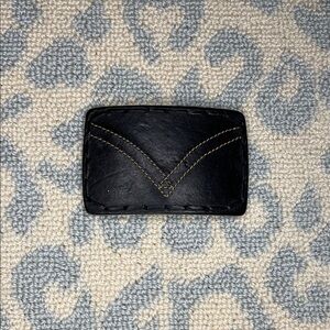 Elegant Black Leather Belt Buckle